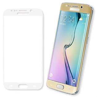 【ホワイト】Galaxy S6 edge 強化ガラスパネル