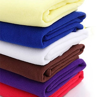 【レッド】超吸収バスタオル×2枚セット