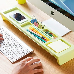 【グリーン】デスク物置