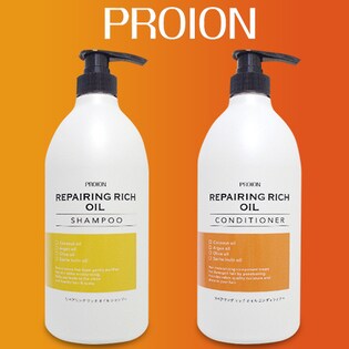 プロイオン リペアリングリッチオイルシャンプー&コンディショナー 各1000ml