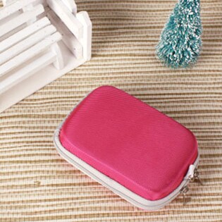 【ローズ】バリエーション豊富！色合いが可愛いデジタルカメラケース ストラップ付き