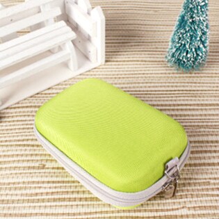 【グリーン】バリエーション豊富！色合いが可愛いデジタルカメラケース ストラップ付き