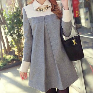 M】インバーテッドプリーツワンピースを税込・送料込でお試し  