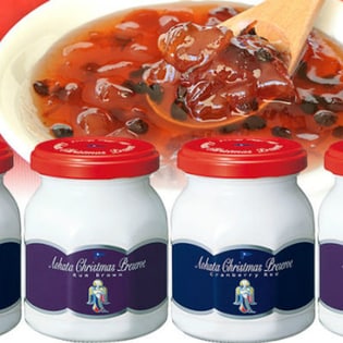 アヲハタ クリスマスプレザーブ 2種各6個セット(ラムブラウン／クランベリーレッド)