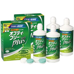 オプティフリープラス（360ｍｌ）ケース付 4本（2本パック×2セット）