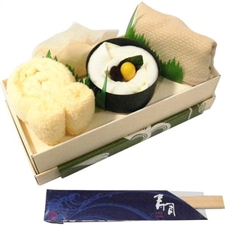 へいおまち！ タオル寿司 巻き寿司＆おいなりセット（だて巻玉子入り） おすしB