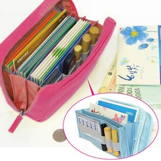 ピンク・ブルー】通帳・印鑑ケース2個セットを税込・送料込でお試し  