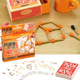 マッチ棒パズル あたまの体操編＋マッチ棒パズル問題集トランプ（パッケージ破損）