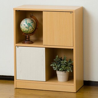 【ナチュラル】カスタネットラック2段