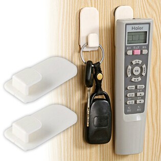 【3個セット】粘着テープ式リモコンホルダー2個入り