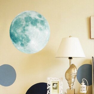 ウォールステッカー 直径30cm 光る月 蓄光ステッカーを税込 送料込でお試し サンプル百貨店 Trend Market
