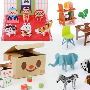 スマイル宅配便 箱づみゲーム＋プラチュア アニマル-ZOO-＋プラチュア インテリア＋プラチュア ローカルトイ