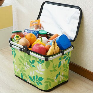 たためる保冷レジャーバスケット リーフ