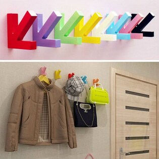 おしゃれな 矢印フック お色お任せ 3個セット