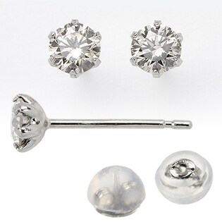 シルフィード プラチナダイヤモンドピアス0.5ct