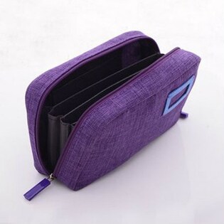 【パープル】 印鑑・通帳ケース