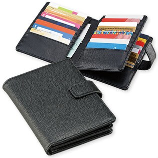 【ブラック】本革カードケース32枚