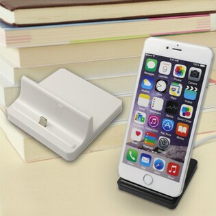 【ホワイト】iPhone,iPad クレードル 充電器