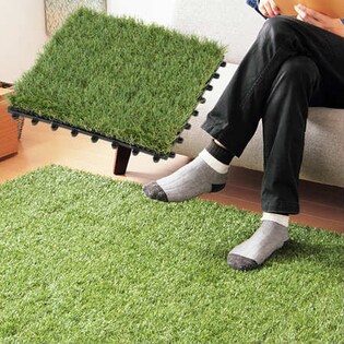 ジョイント式 リアル人工芝 10枚セット