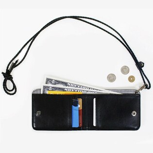 【ブラック】通勤通学に便利なパスケース財布