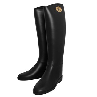 【Dafna】 ジッパー ロゴ有 レインブーツ  / dafna-zipper-black-39 / BLACK / 39(約24.5cm)