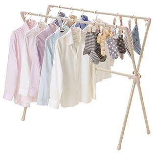 室内物干し伸縮式ワイドクロスものほし