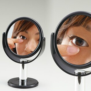 10倍拡大鏡付きスタンドミラー