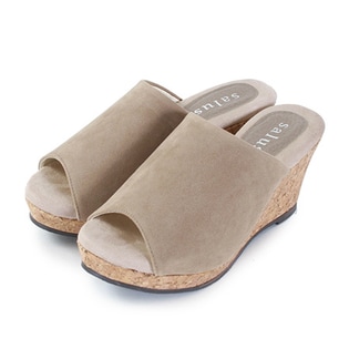 大人気 サボ風ウェッジソール軽量エアサンダル / ZS-49-14-00010125 / ベージュ / 23.5cm