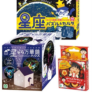 おべんとうトランプ　ちびまる子ちゃん＋星座パズル＆カルタ＋からくりハウス 星ぞら万華鏡ハウス