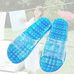 快適♪ベランダサンダル ブルー／Ｌ