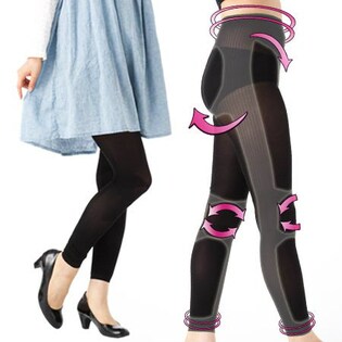 【L】ゲルマチタン美脚スパッツ[cp-zk-kaatsu-0226xbk-lxsp]