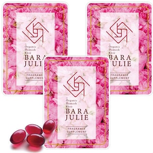 【3袋セット】バラジュリエ オーガニックローズサプリ/30粒