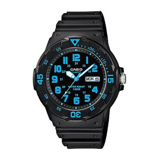 CASIO QUARTZ / MRW-200H-2B / ベルト　ブラック　文字盤　ブラック　ケース　ブラック / 4.5