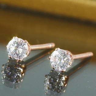 キュービックジルコニア×ゴールドピアス⭐︎3点セット キュービックジルコニアピアス 3色セット ラウンドを税込・送料込でお
