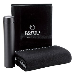 【黒ギフトセット】真空ステンレススリムボトル＆ブランケットセット