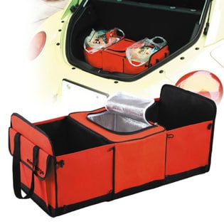 車用収納ボックス mini cargo 赤