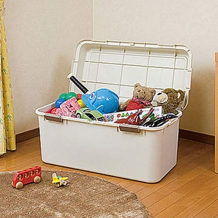 【アイボリー 2個セット】日本製 収納ボックス フタ付き コンテナボックス ルームパック880