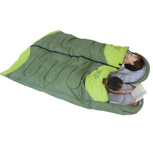 【モスグリーン×モスグリーン】2つの寝袋をファスナーで連結◎家族やカップルでくっついて眠れる♪連結寝袋2個組