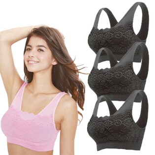 【ブラック3枚セット/3L-4L】楽キレイ/ナイトブラ