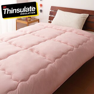 【サクラピンク】シンサレート綿入り掛布団 シングル