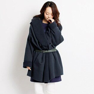 【Cocoon】裏ボアコーディガン / 3576 / ネイビー / F