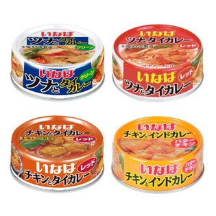 ツナとタイカレーグリーン/ツナとタイカレーレッド/チキンとタイカレーレッド/チキンとインドカレー 4種計48個