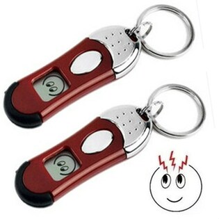 レッド静電気除去キーホルダー2個セット