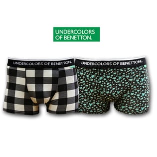 【Mサイズ/Aタイプ】BENETTON(ベネトン)/ブランドボクサー2枚組