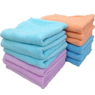 本多タオルブライトカラー フェイスタオル4色アソートセット(12枚セット×2)