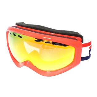 FILAスノーゴーグル （ユニセックス） / FLG-7016-6 / フレーム：シャイニーネオンオレンジ レンズ：スモーク／レッドレグザコーティング