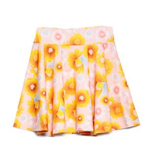 シンプル美脚フレアスカート / SK-35-95-00000076 / T0Q(花柄ピンク) /  F(フリー)