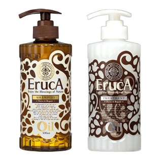 エルーカ オイルシャンプーモイスト＆リペア/オイルトリートメントモイスト＆リペア 2種計8本