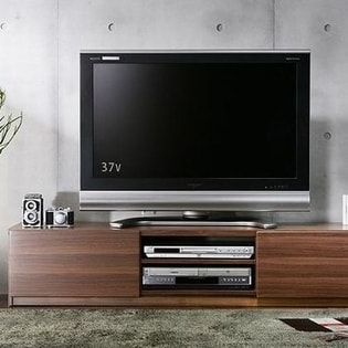 背面収納TVボード ROBIN〔ロビン〕 幅150cm【カラー】ウォールナット