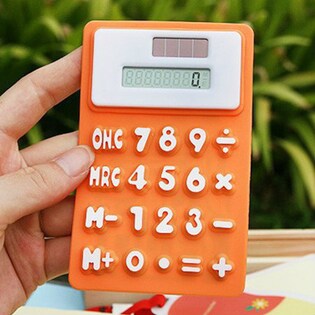 マグネット付きソフト電卓2個セット(カラーランダム)